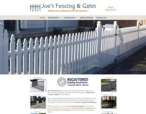 dynamic websites review  joes fencing and gates