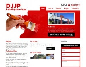 DJJP Painting Services web design