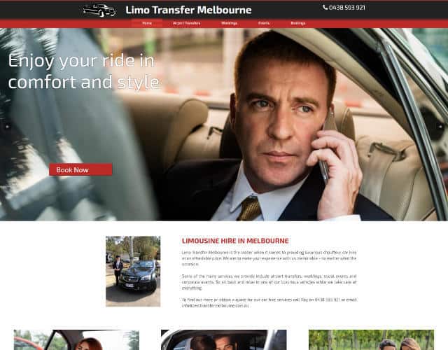 web design limo transfer melbourne