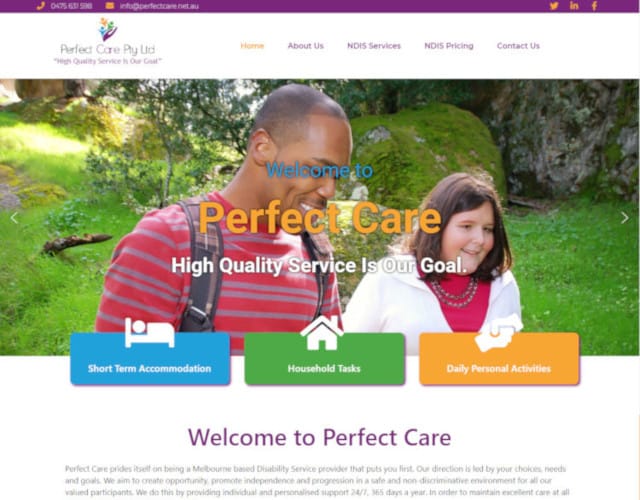 web design perfect care