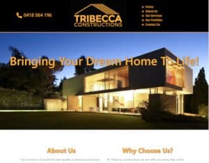 web design tribecca constructions