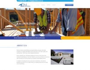 dynamic websites reviews a and j builders website