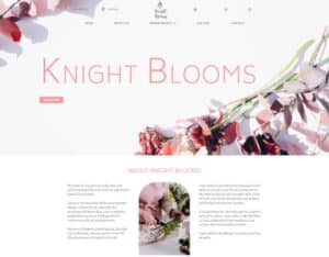 knight blooms web design