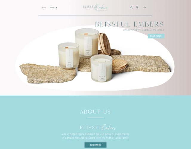 small business web design blissful embers