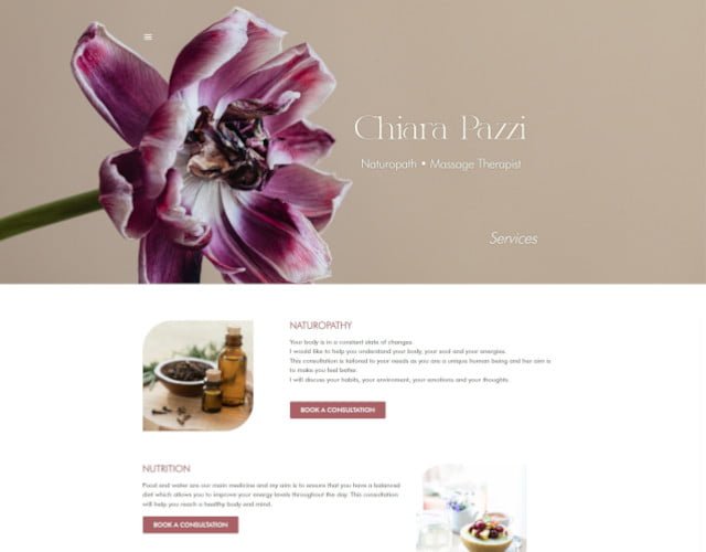 small business web design chiara pazzi naturopath